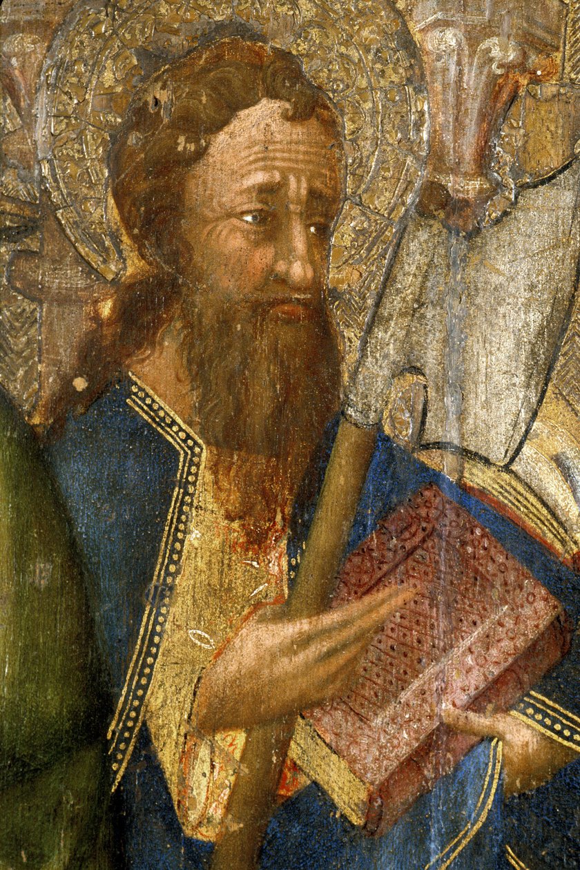 Picardie 081 - Laon - Museum - „Die Apostel“ (Detail) - Meister der Stunden von Rohan - Ölmalerei auf Eiche aus dem 15. Jahrhundert von Unknown