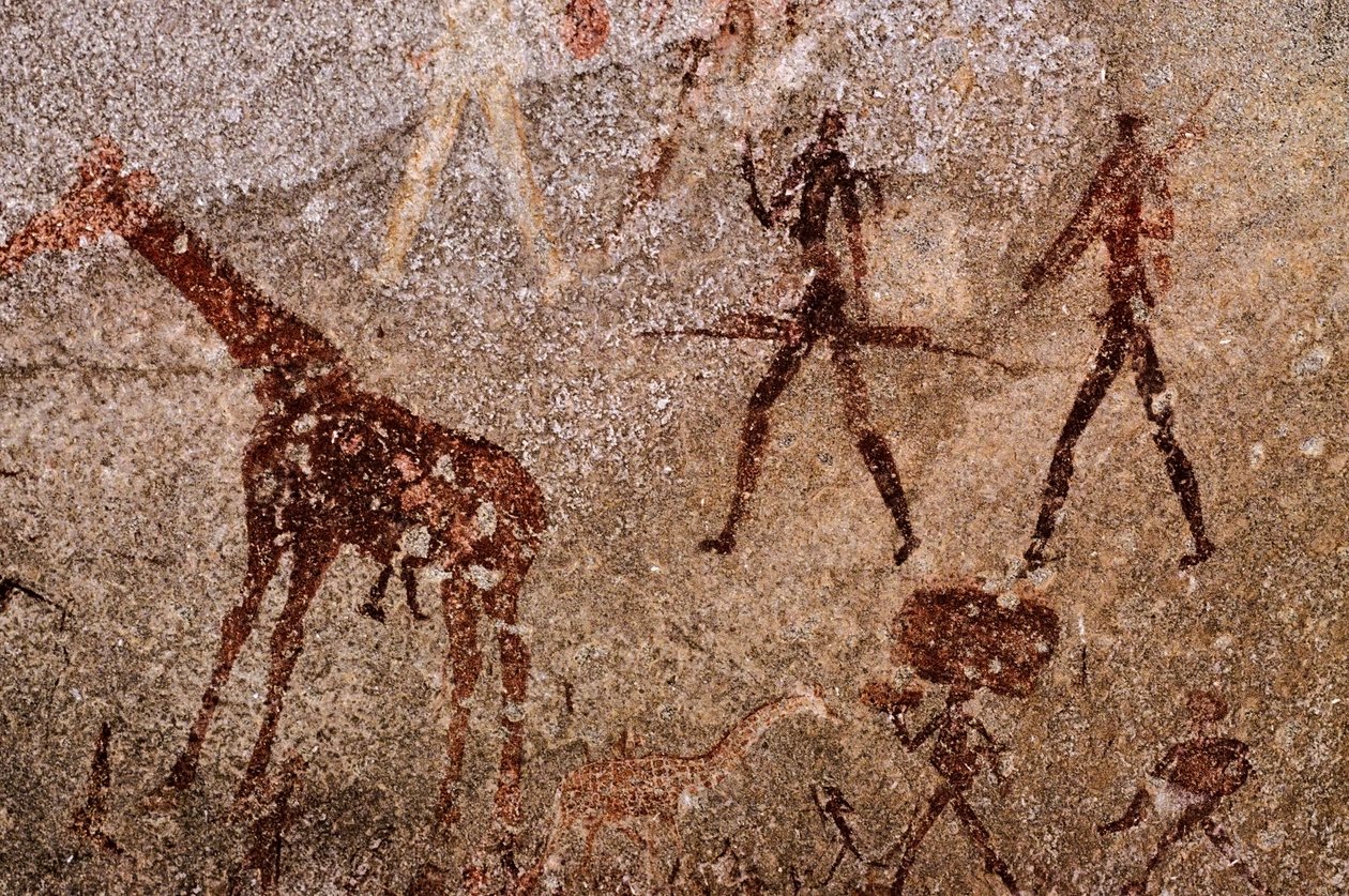San (Buschmänner) Malerei, Südafrika von Unknown