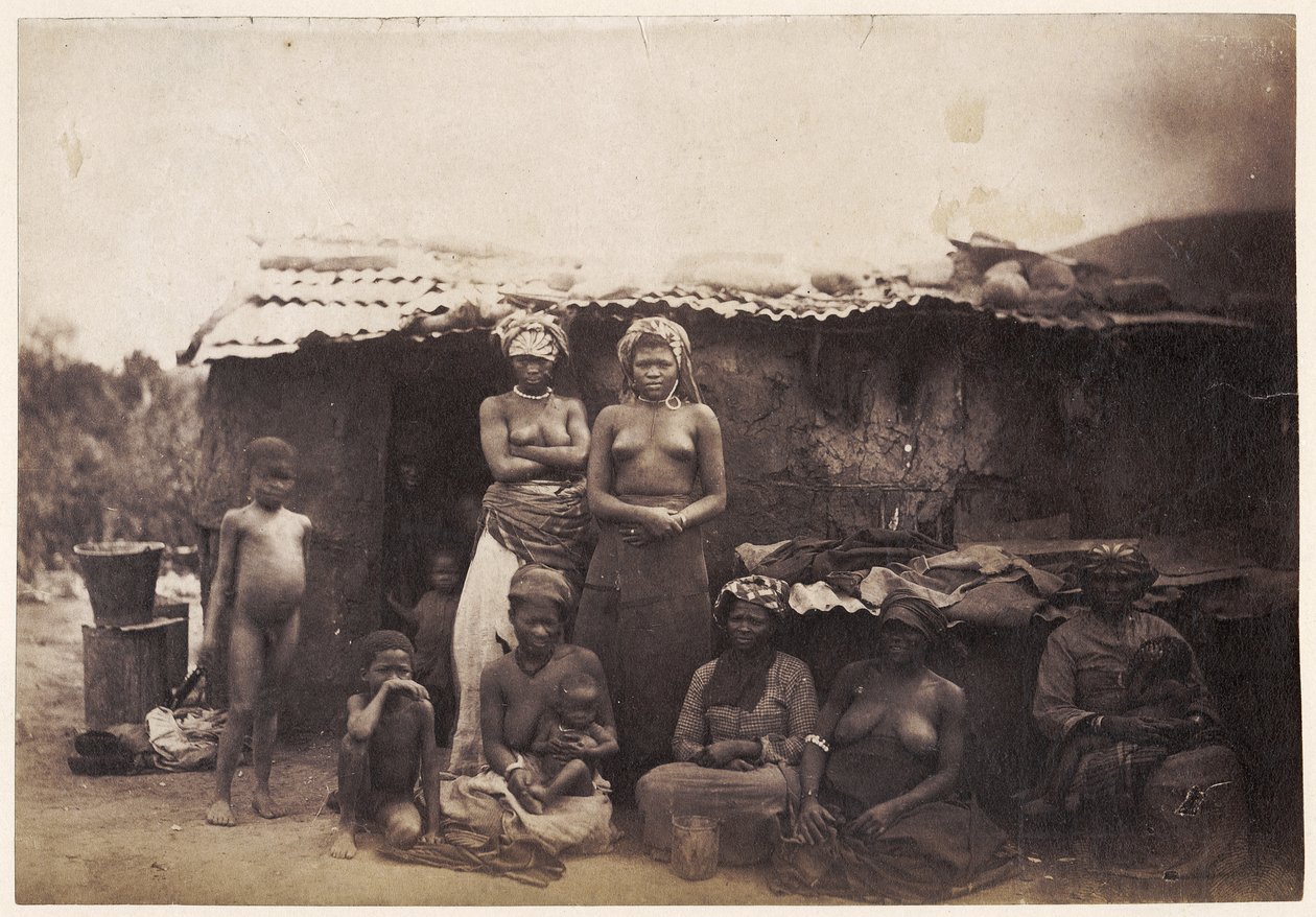 Frauen und Kinder, Südostafrika, um 1880 (Albuminabzug) von Unknown