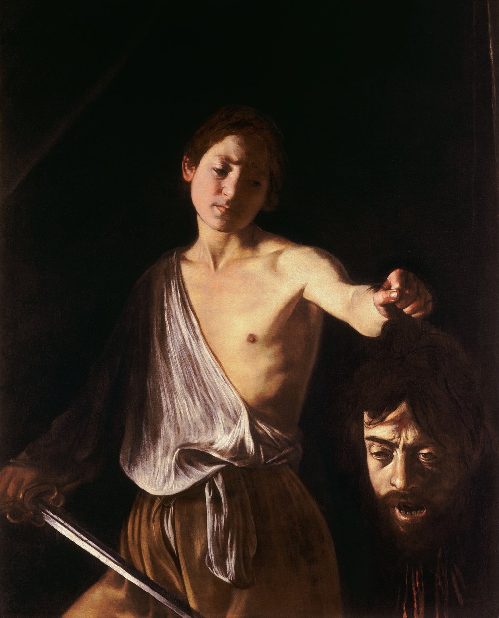 David mit dem Kopf von Goliath von Michelangelo Merisi Caravaggio