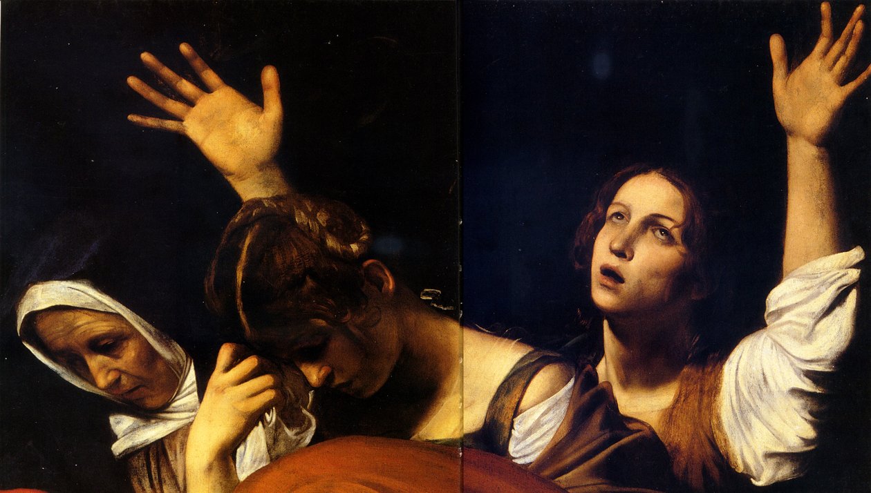 Grablegung (oberer Teil) von Michelangelo Merisi Caravaggio