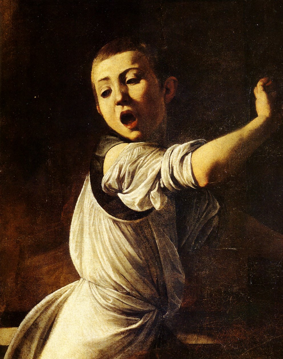 Martyrium des heiligen Matthäus (Detail) von Michelangelo Merisi Caravaggio