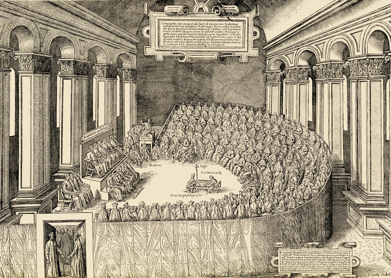 Das Konzil von Trient (1545-63) von Italian School