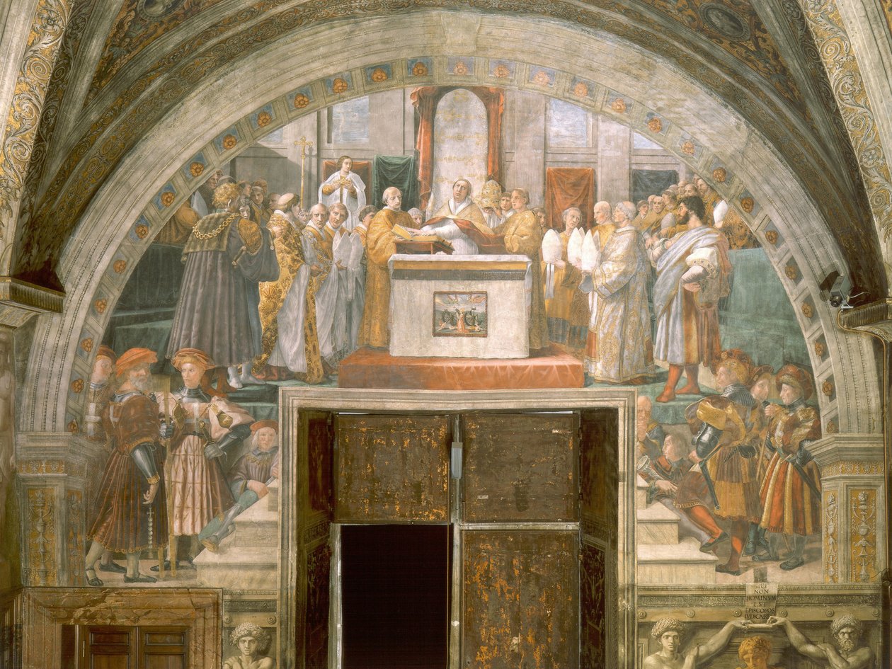 Justificación de León III von Raffaello Sanzio Raphael