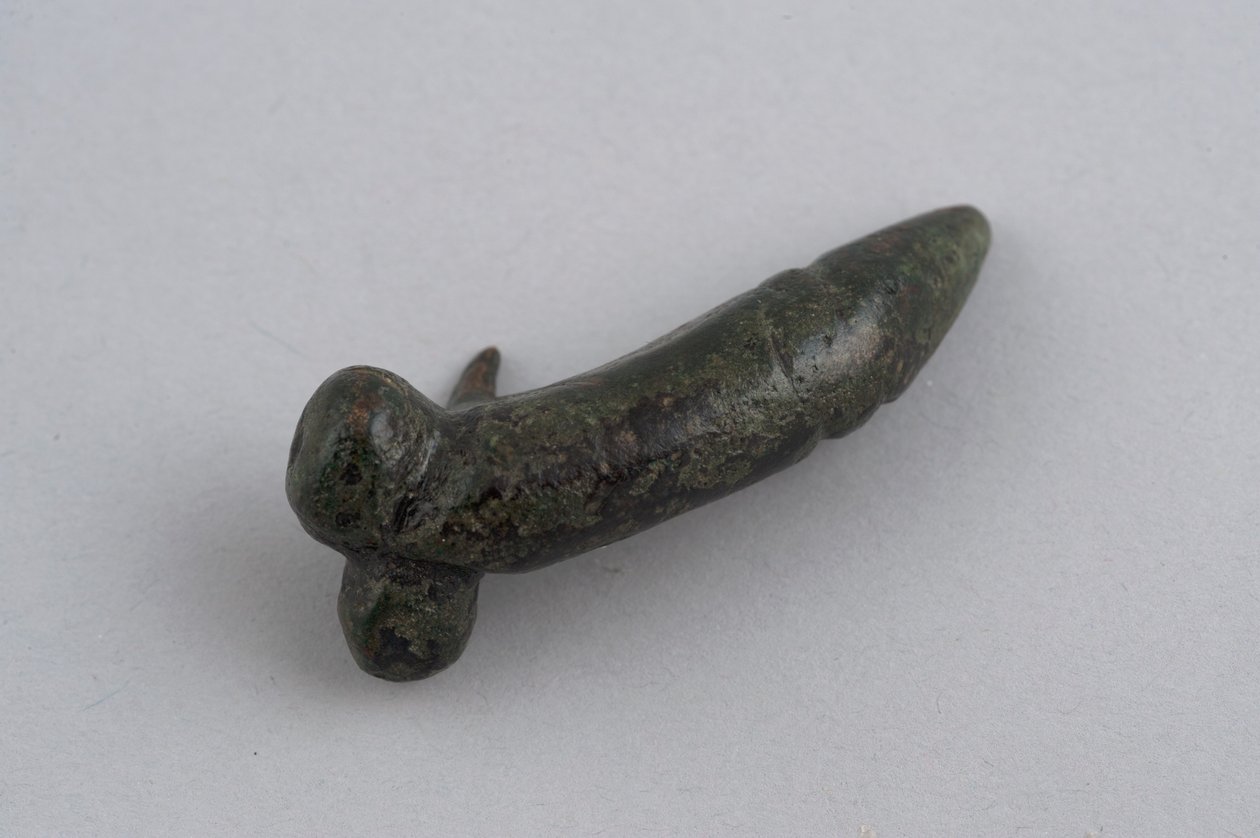 Amulett in Form eines Phallus (Bronze) von Roman