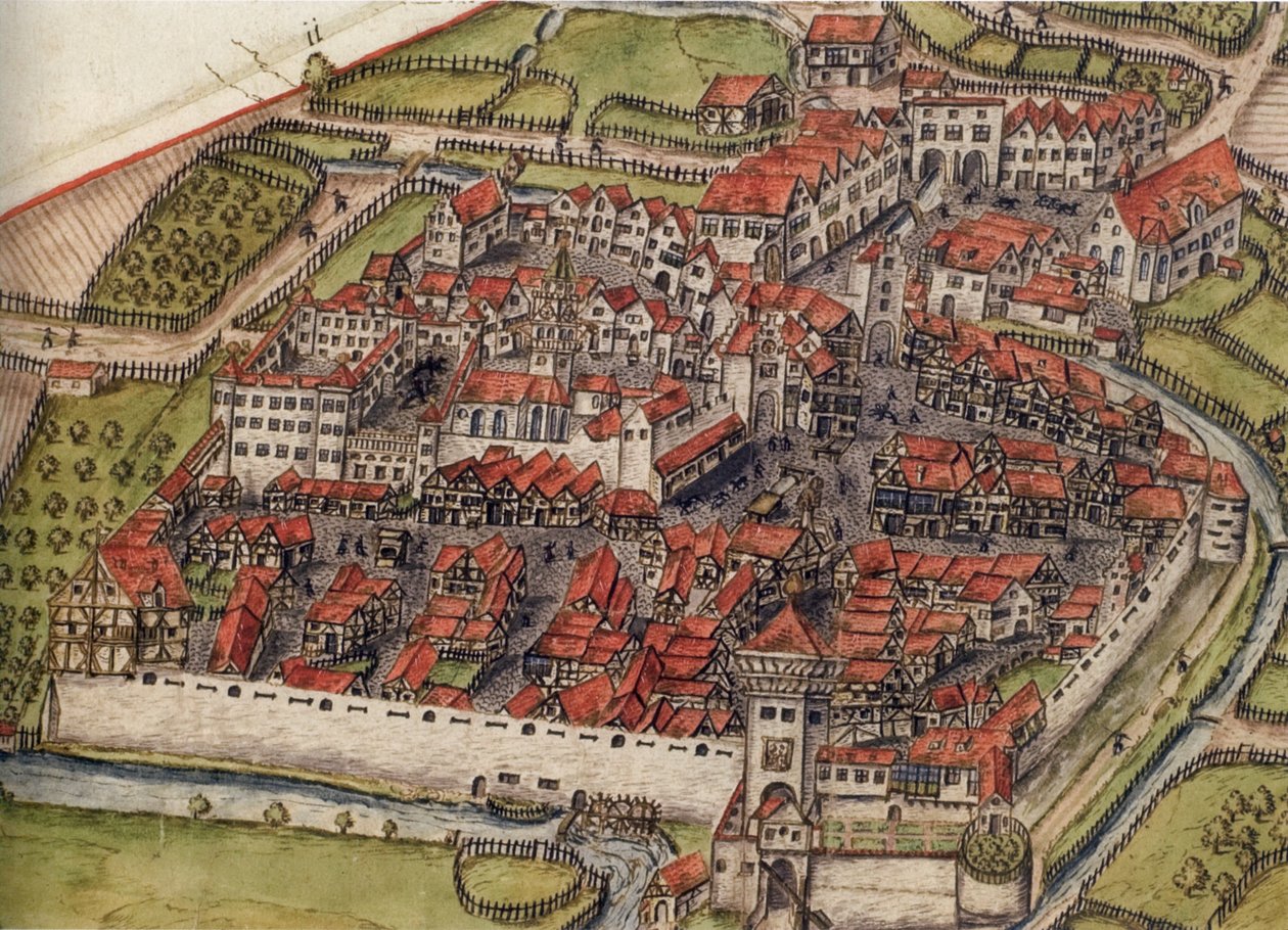Darstellung des Etters Meßkirch, um 1575 von Unknown