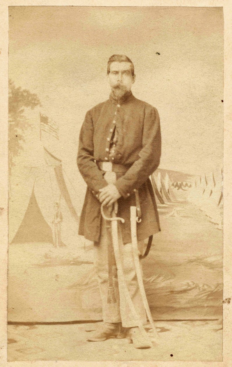 Der württembergische Auswanderer Johann Jakob Beck in Uniform, 1864 von Unknown