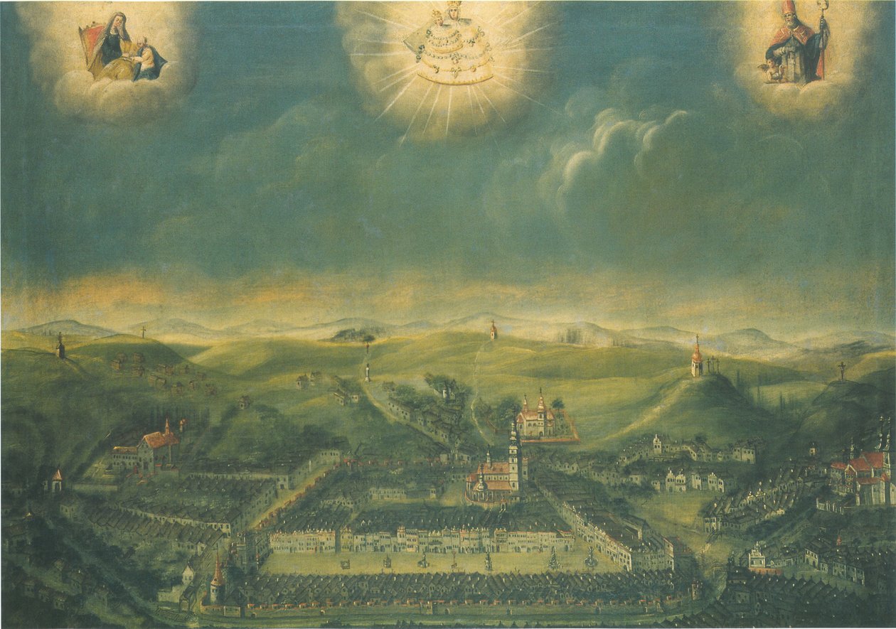 Gemälde der tschechischen Stadt Třebíč, 1677 in Mariazell in Österreich von Unknown
