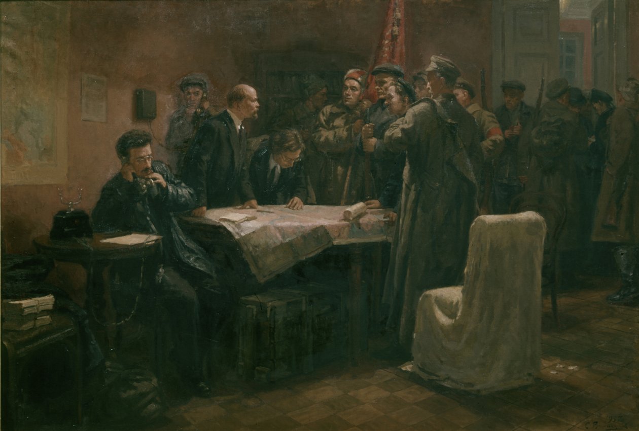 Vor dem Angriff von S. P. Viktorov, 25. Oktober 1917 von Unknown