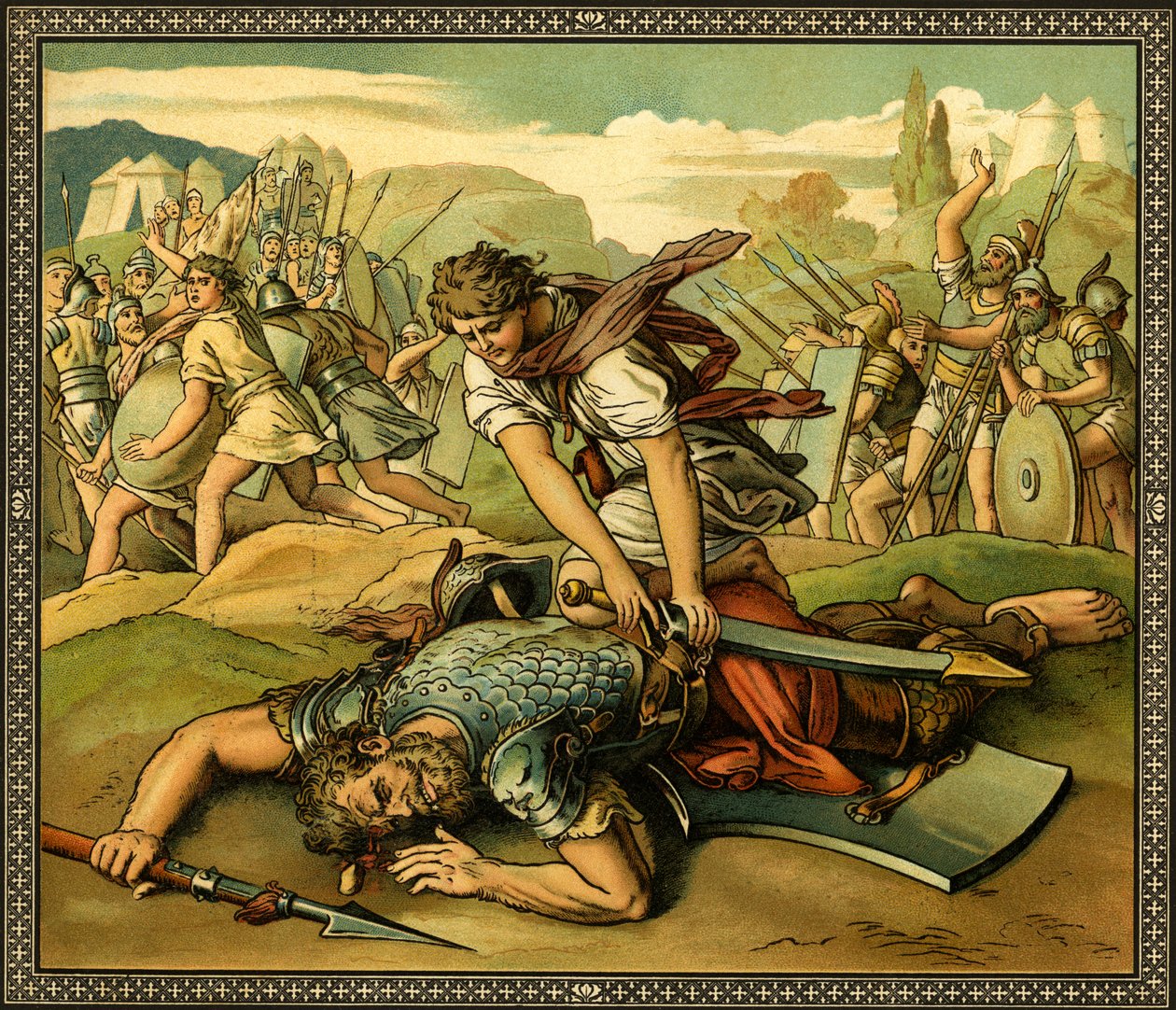 David und Goliath - Bibel von Unknown
