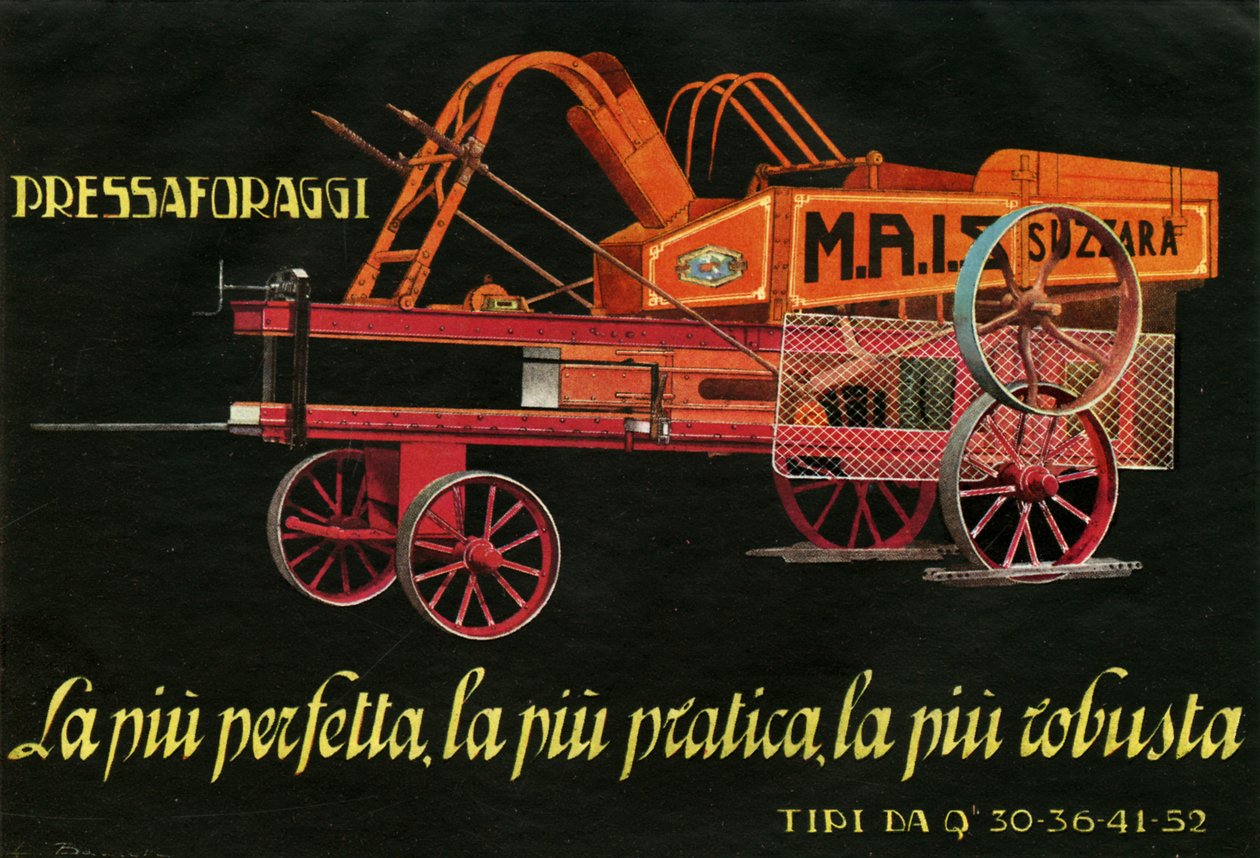 Landmaschinen. Suzzara, 1925 von Unknown