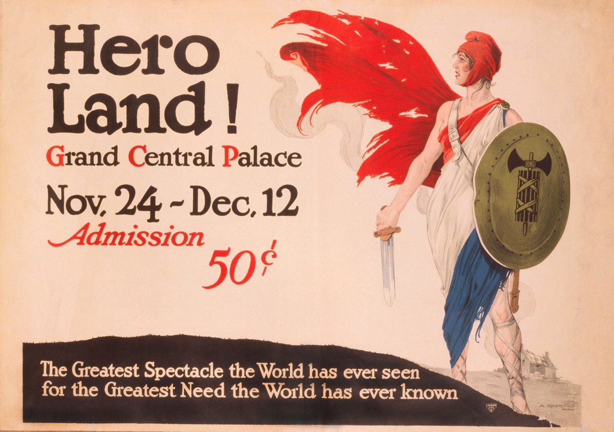 Französisches Hero Land Poster von Unknown