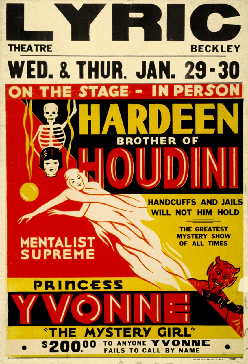Hardeen, Bruder von Houdini, ca. 1931 von Unknown