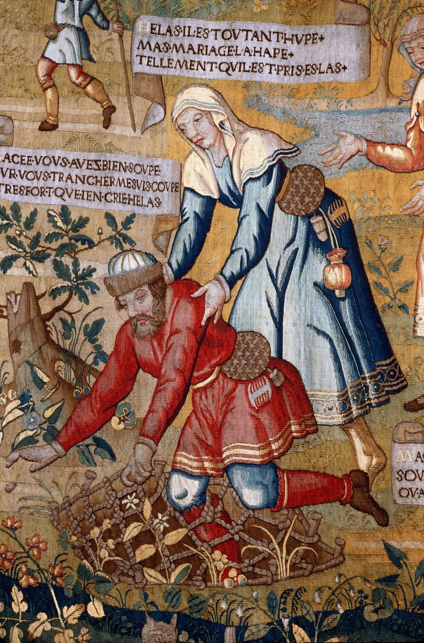 Musee de St Lo - Die Liebschaften von Gombeau und Macee (Detail) von Unknown