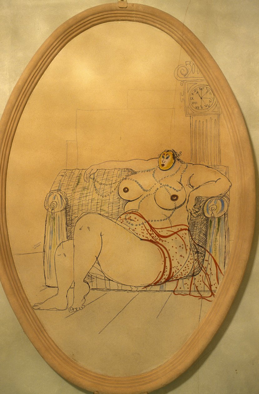 Nackte Frau, Santarcangelo di Romagna, Emilia-Romagna, Italien von Unknown