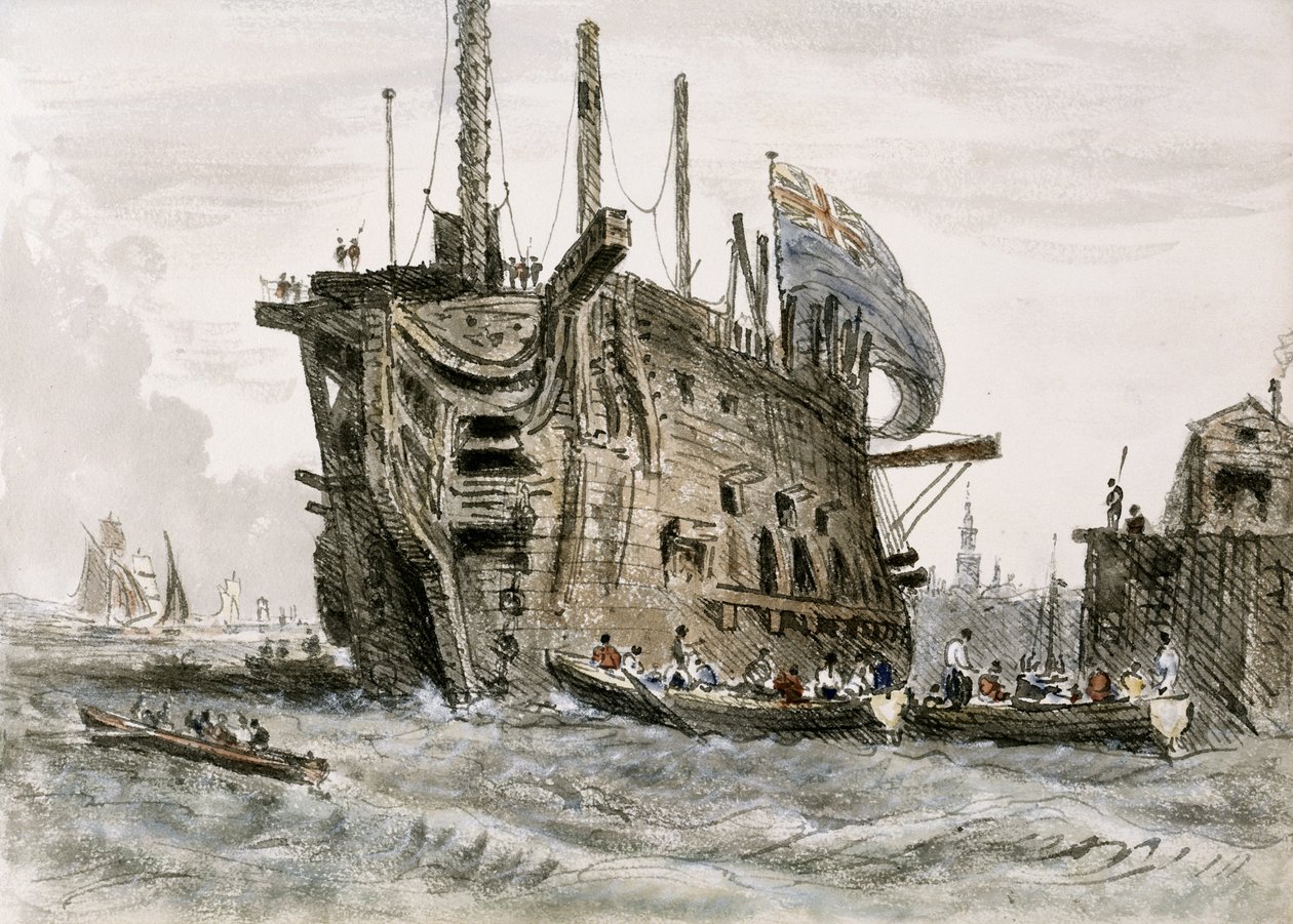Gefängnisschiff - von William Crotch von Unknown