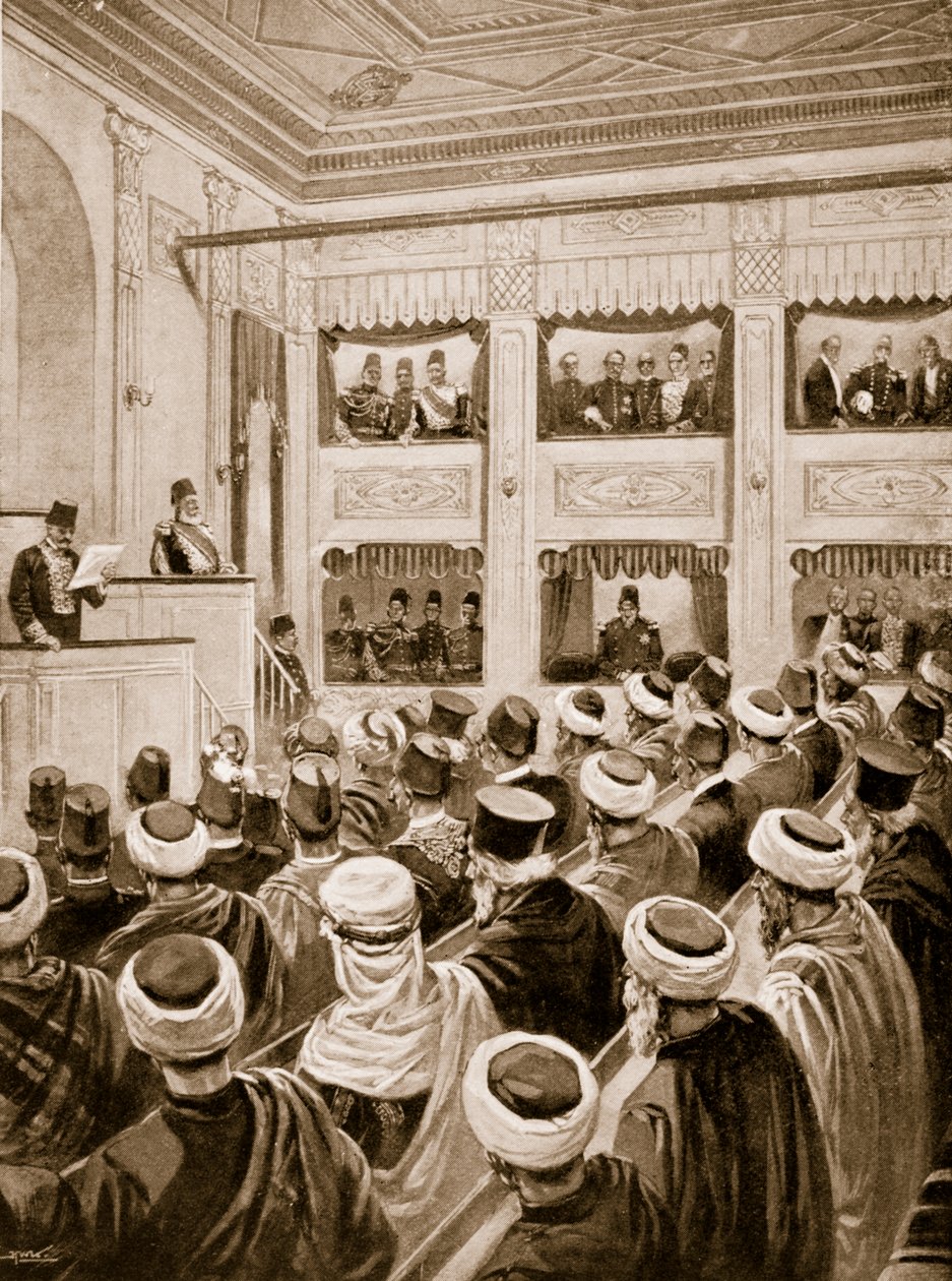 Die Eröffnung des türkischen Parlaments von Unknown