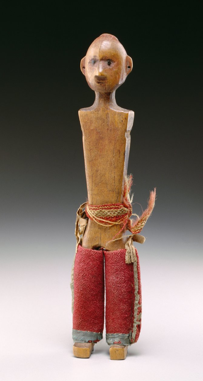 Männliche Figur (Liebespuppe) Potawatomi, 1800-60 von American School