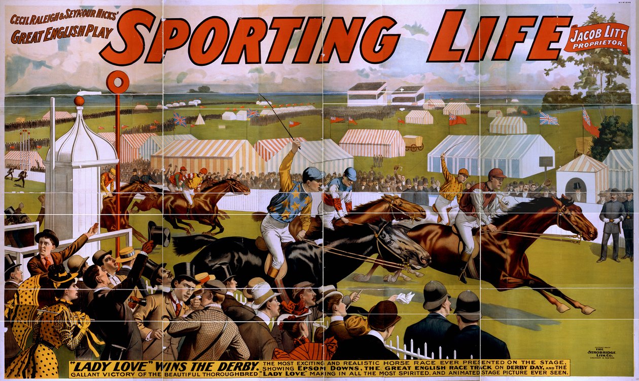 Sporting Life Poster, 1898 von American School
