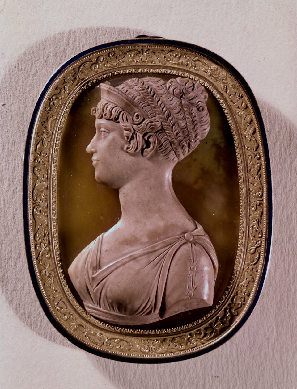 Kamee von Carolina Augusta, 4. Frau von Franz II. (1768-1835) von Österreich von Austrian School