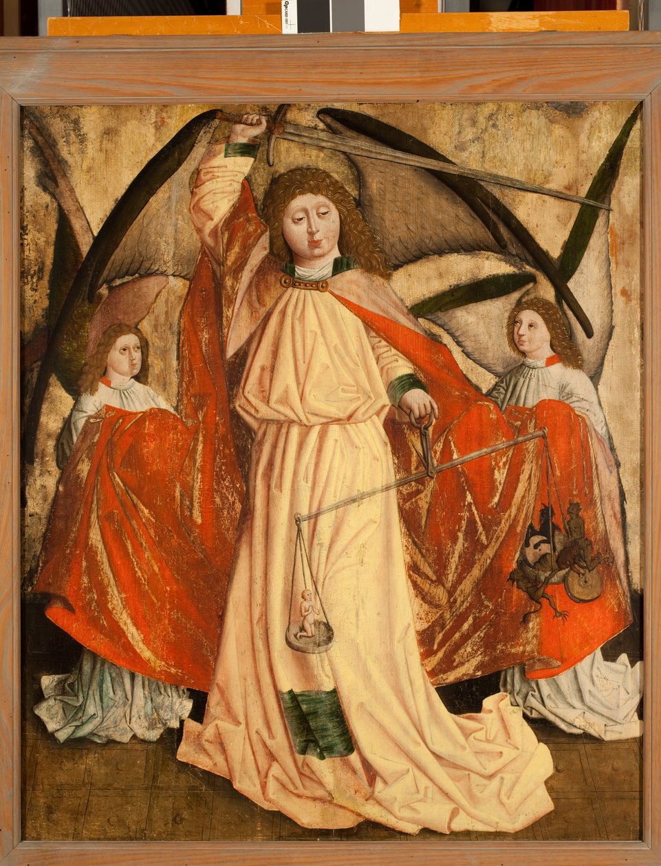 St. Michael wiegt Seelen von Austrian School