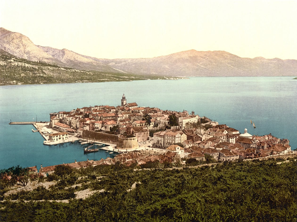 Korčula, Kroatien, ca. 1890 - 1900 von English Photographer
