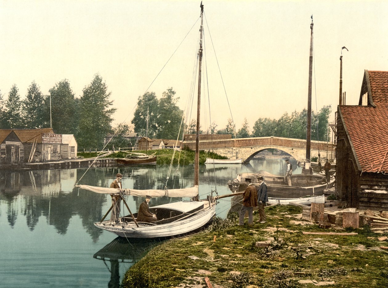 Wroxham Brücke, ca. 1890 - 1900 von English Photographer