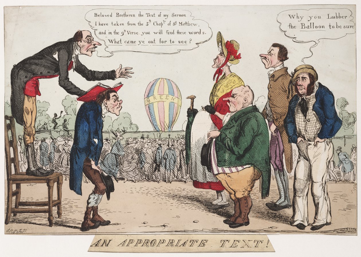 Ein passender Text, ca. 1842 von English School