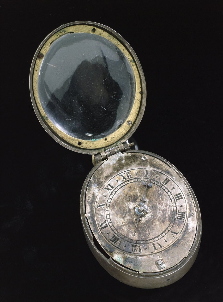 Ovale Puritaner-Uhr, ca. 1650 von English School