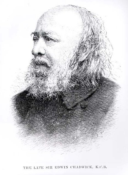 Der verstorbene Sir Edwin Chadwick (1800-90) von English School