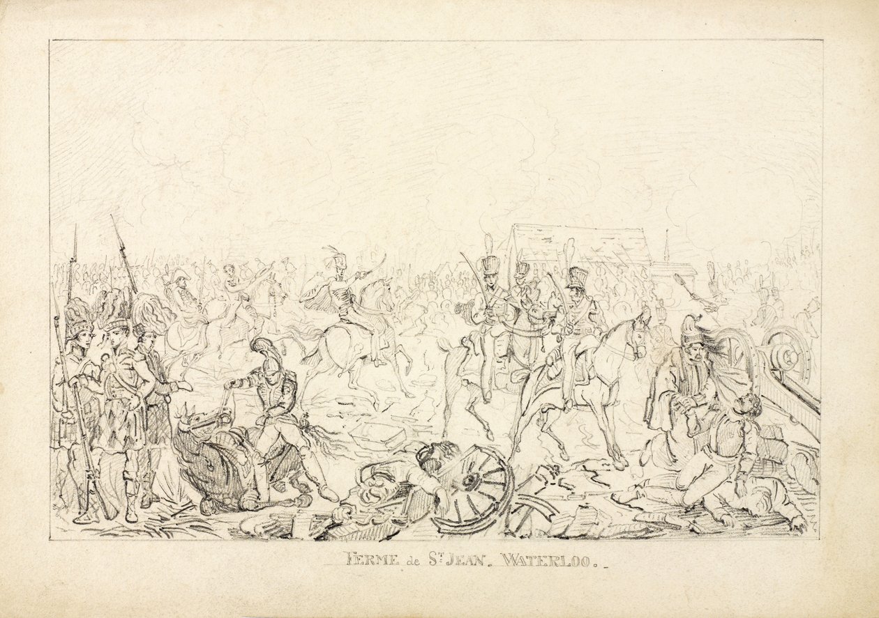 Waterloo, 1815 von English School