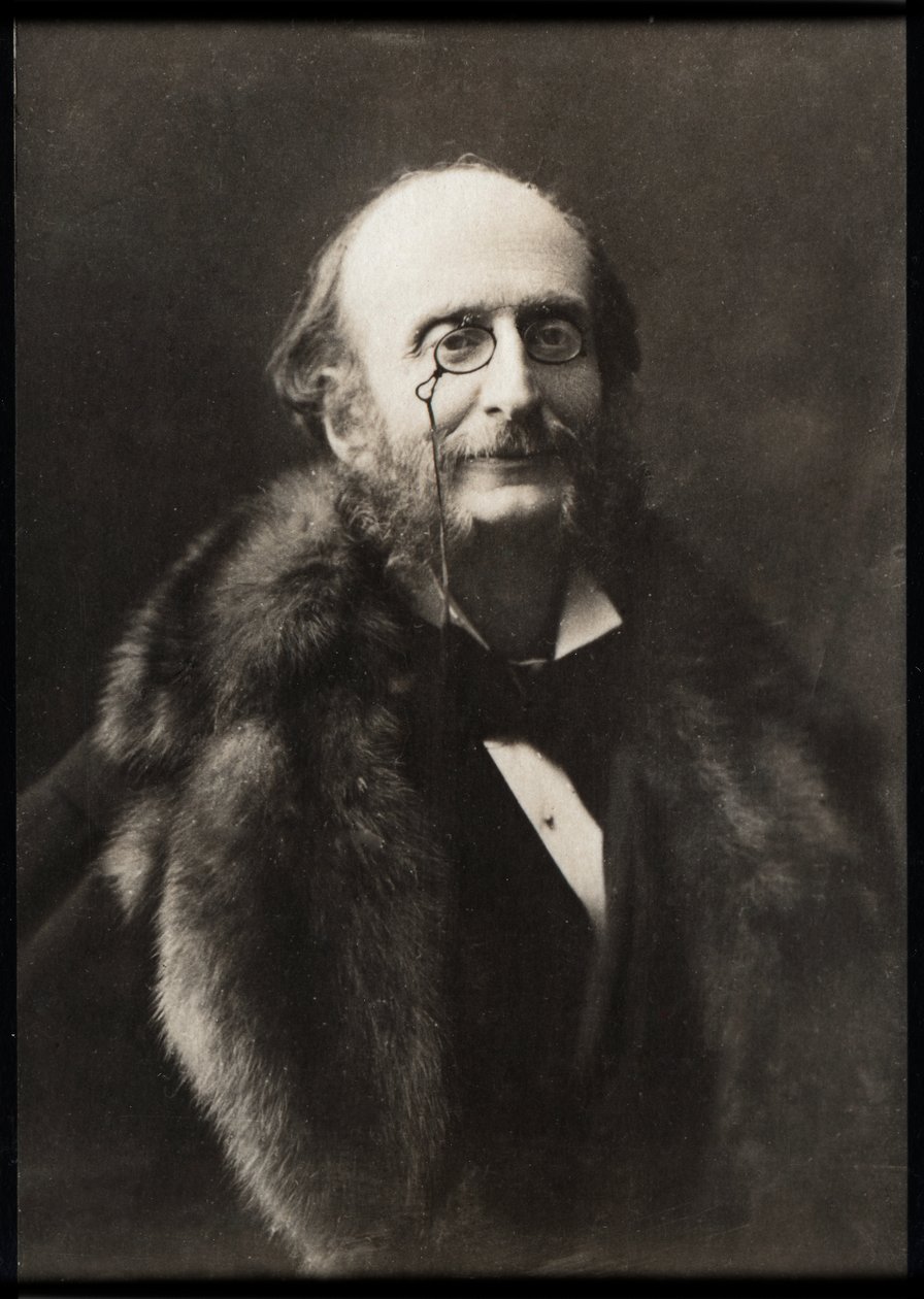 Porträt von Jacques Offenbach (1819-1880), französischer Komponist und Cellist von French Photographer