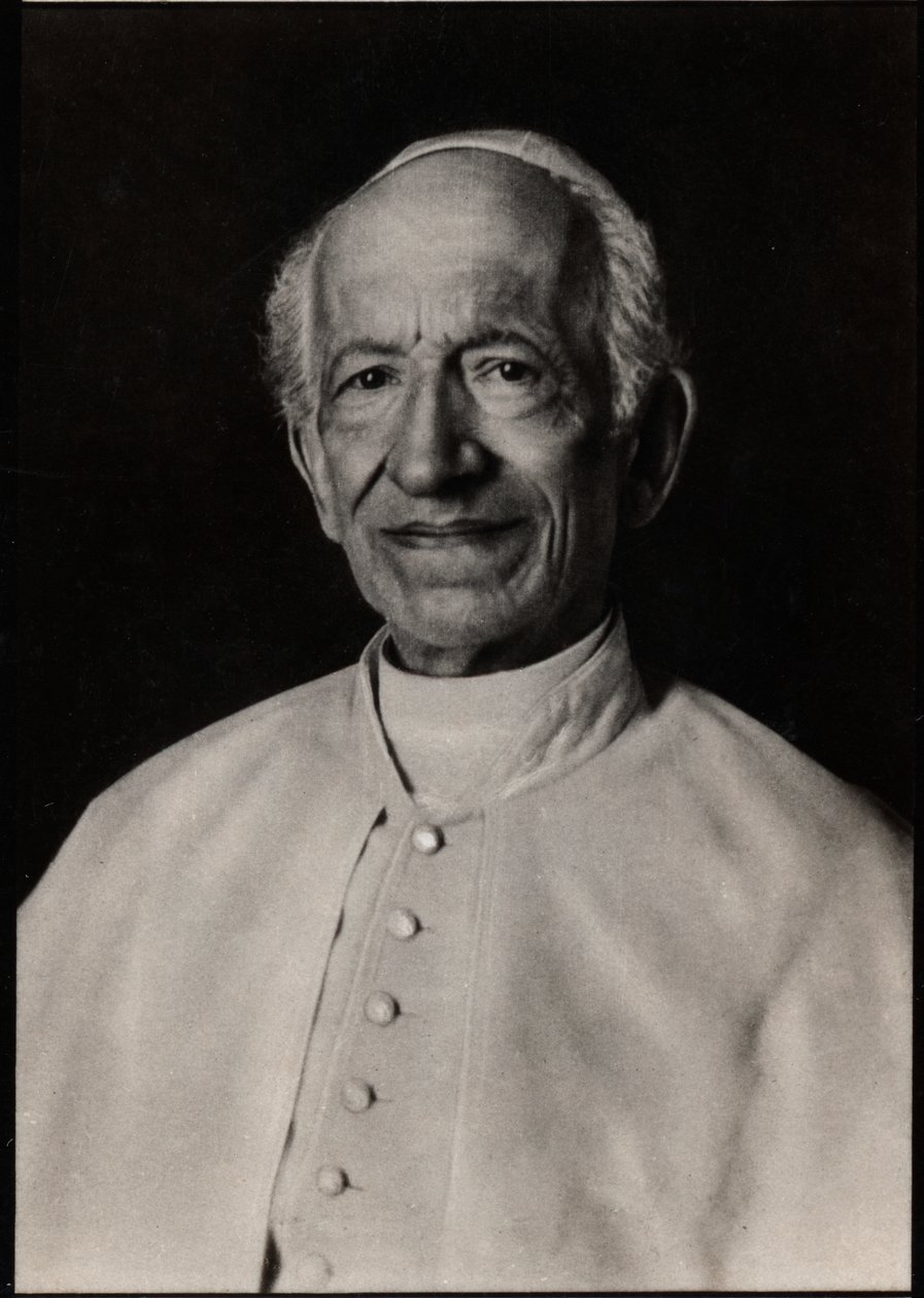 Porträt von Papst Leo XIII. (1810-1903) von French Photographer