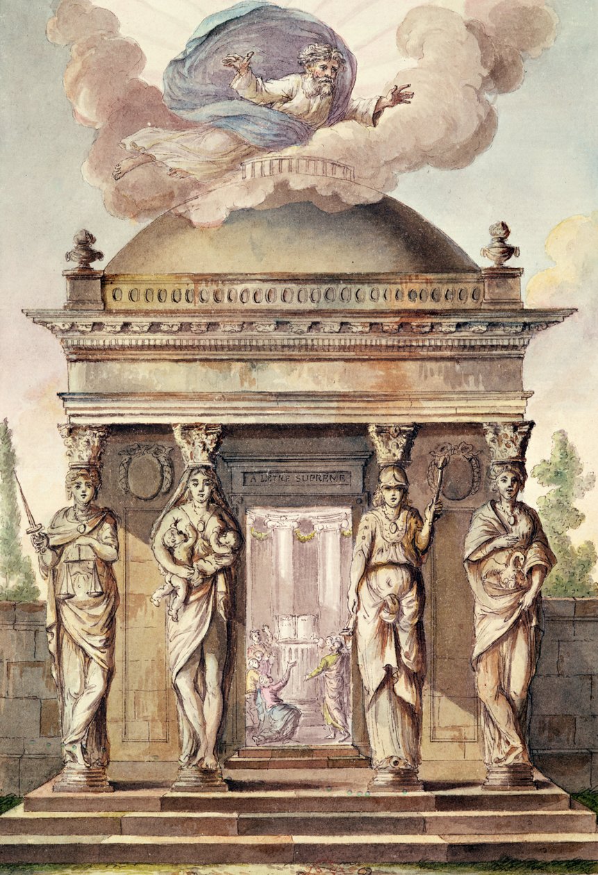 Hommage an das Ewige (Farbstich) von French School