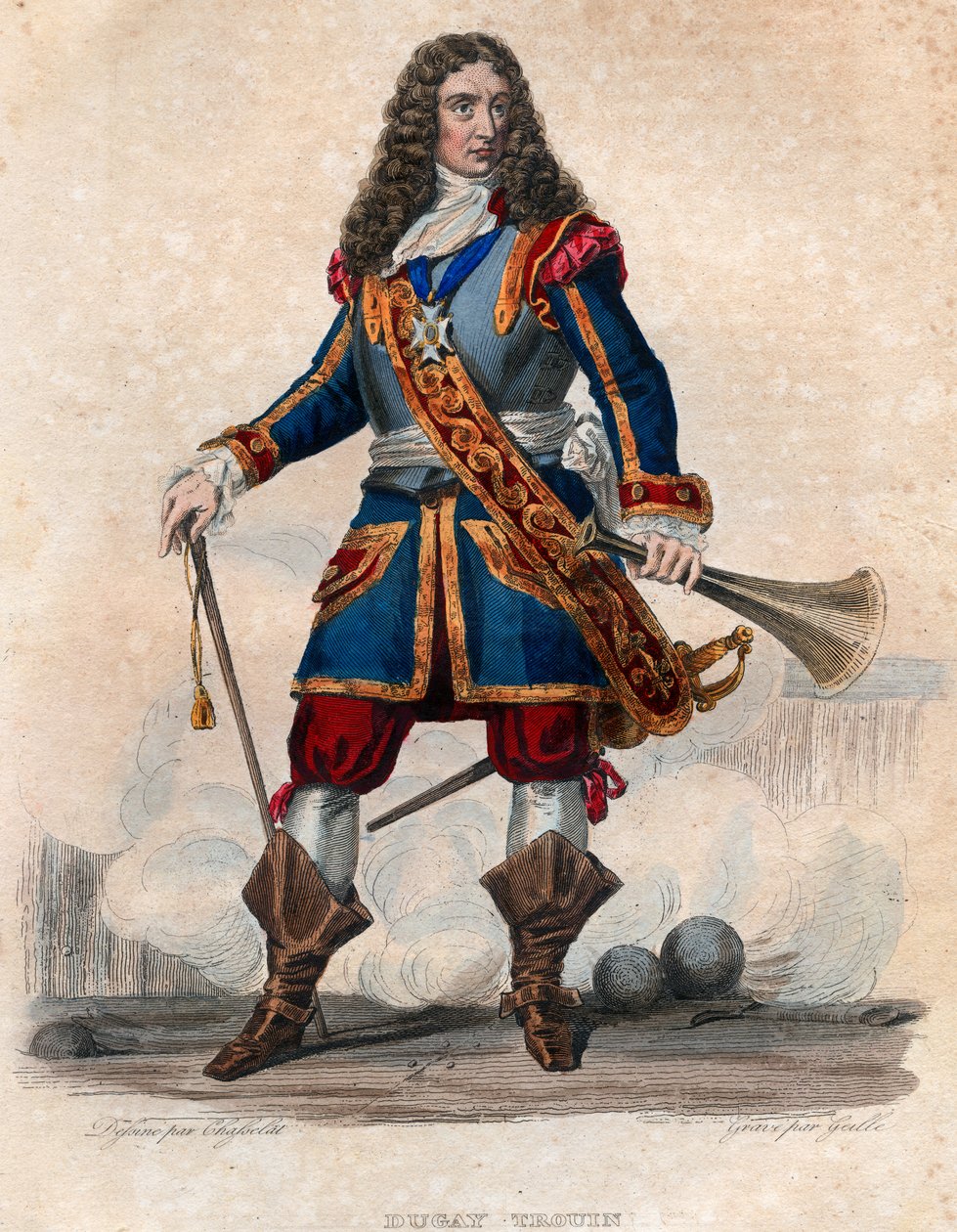 Porträt von Rene Duguay Trouin (Rene Trouin du Gue genannt) (1673-1736), französischer Korsar von French School