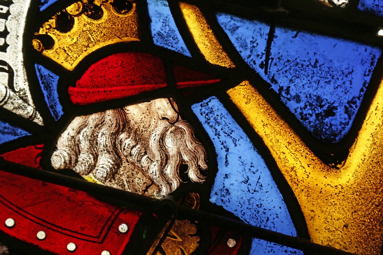 Fenster mit Darstellung des Jessebaums: König von French School