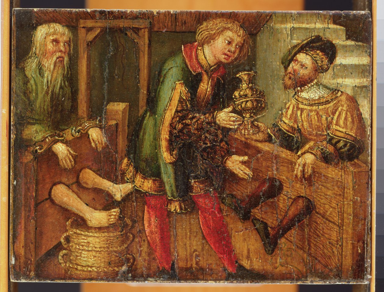 Zwei Männer in Fesseln von German School