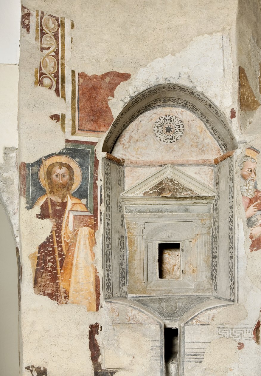 Nische mit Tabernakel und Aposteln von Italian School