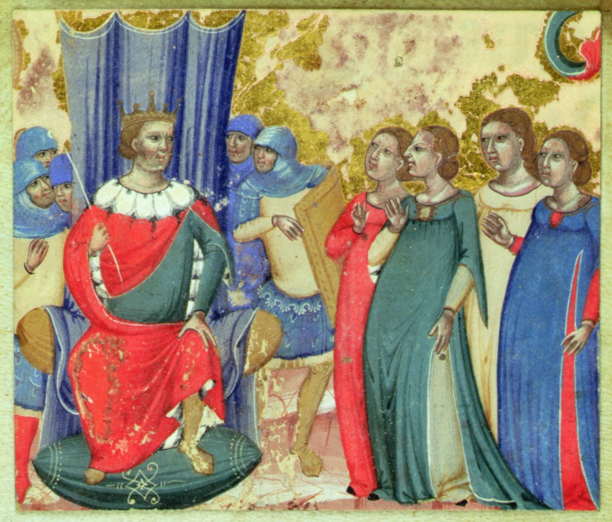 Salome bittet Herodes um das Haupt von St. Johannes von Italian School