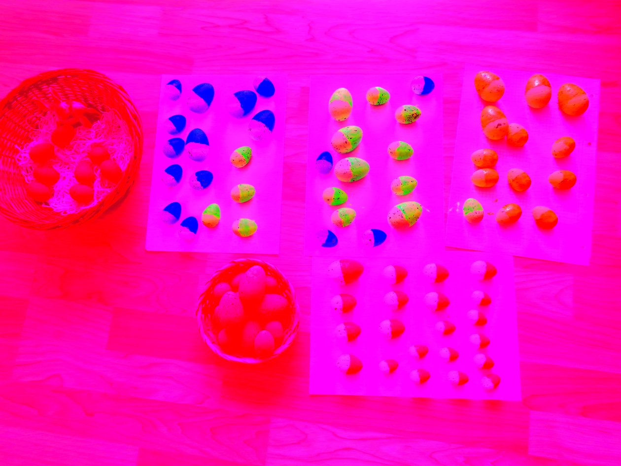 Neon-Eier von Martina Konitzky