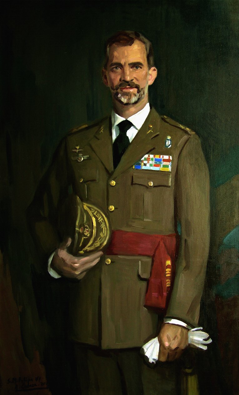 Porträt von Felipe VI von Alejandro Cabeza