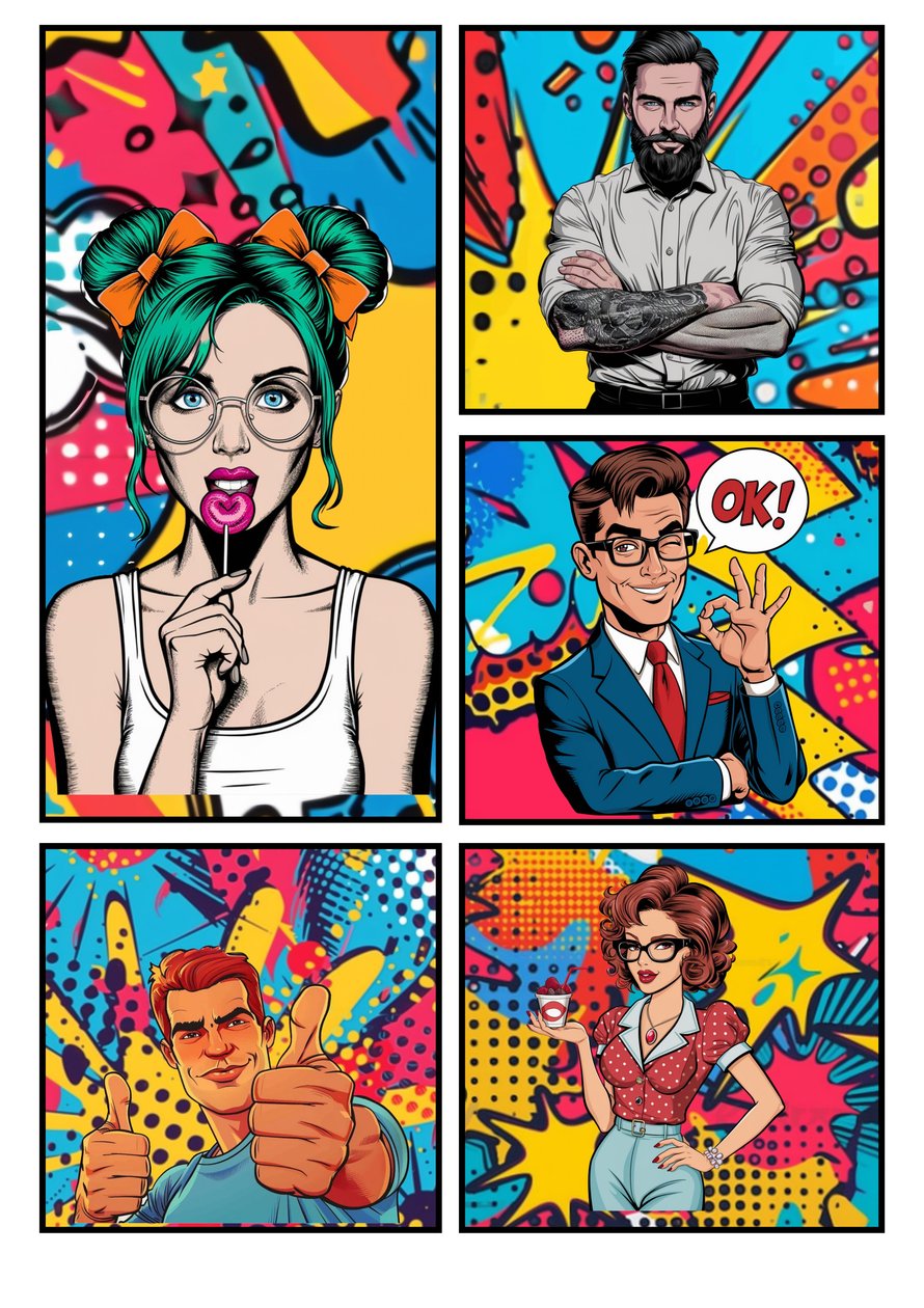 Popart Comic "OK" von Mario Witt