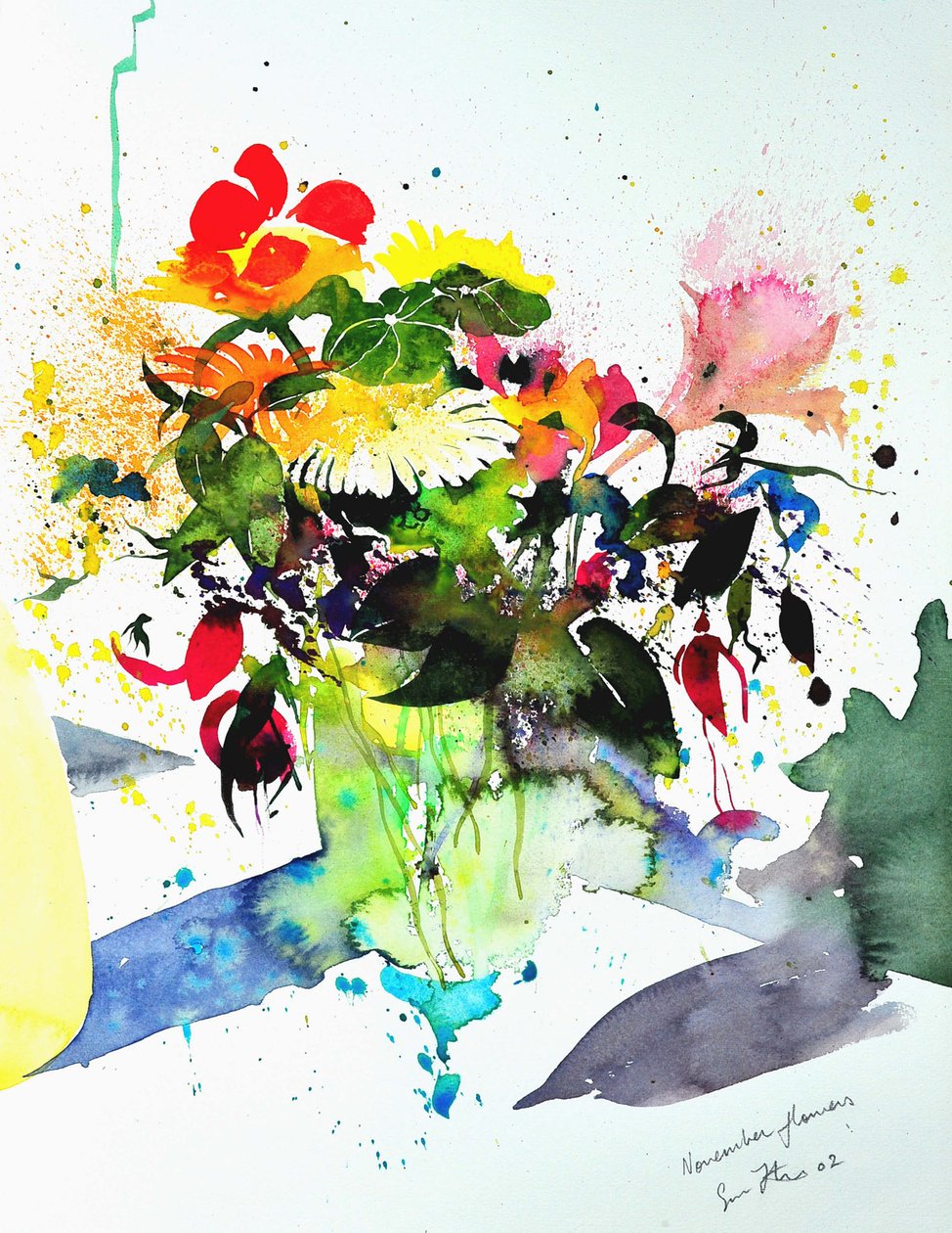 November Blumen 56 x36 2002 von Simon Fletcher