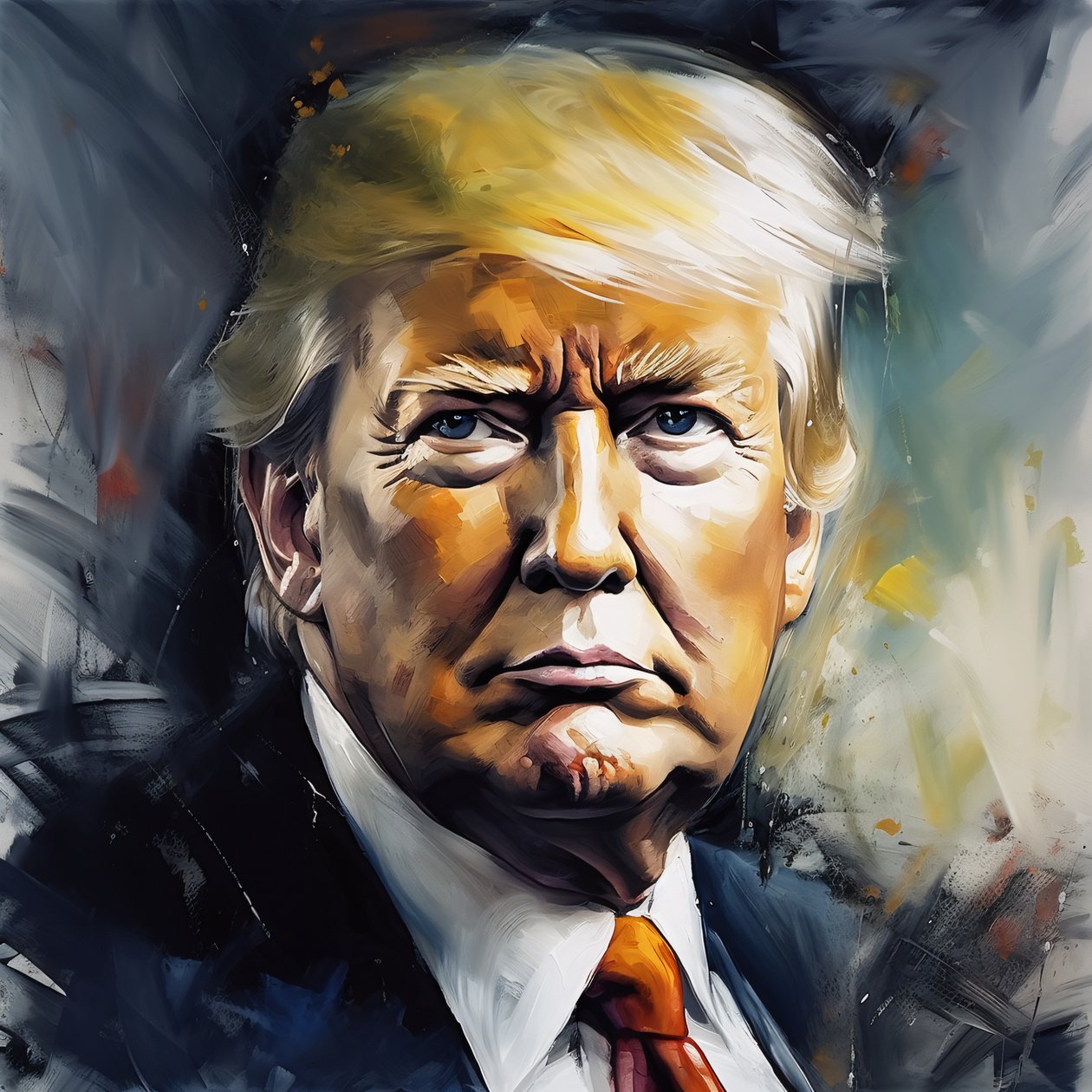 Donald trump Gemälde, große Poster Kunstdrucke, Wand Home Decor von F. Abderrahim