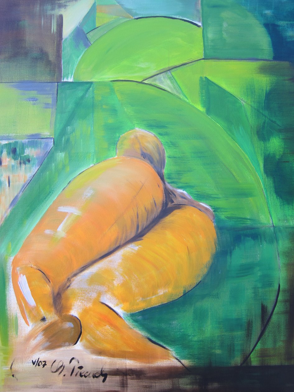 Akt in Acryl von Christian Piecuch