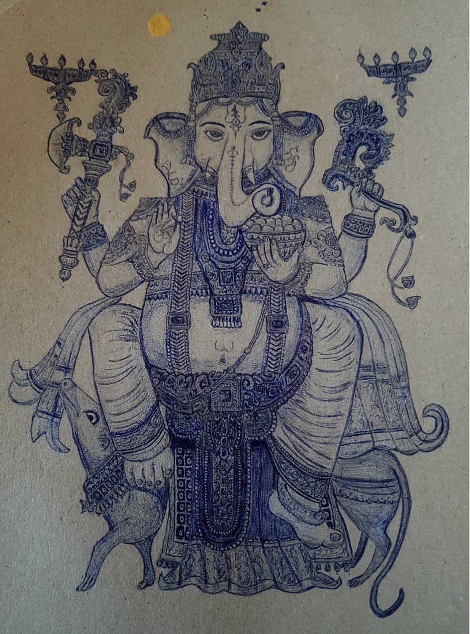 Ganesha reitet auf Vahana. von Andy Schweigard