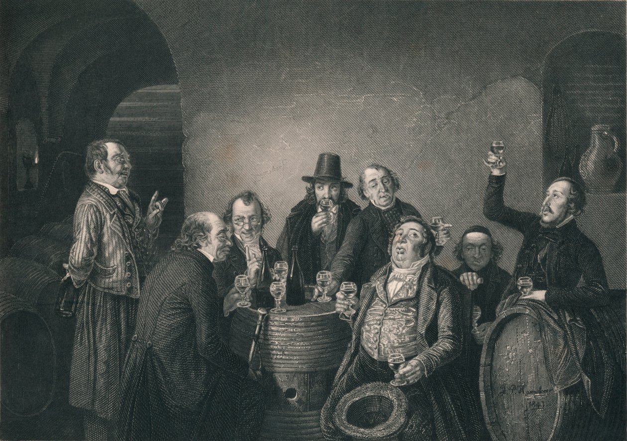 Die Wein-Kommission, Mitte des 19. Jahrhunderts von AH Payne