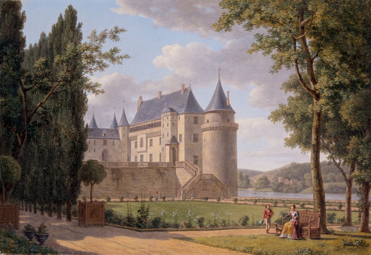 Ansicht des Château de La Guerche von A.L.R.M. Duperraux