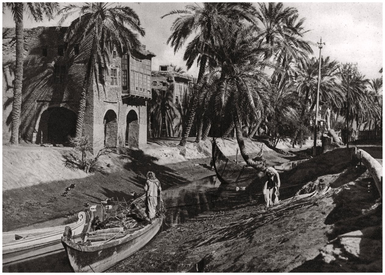 Serai Creek, Basra, Irak, 1925 von A. Kerim
