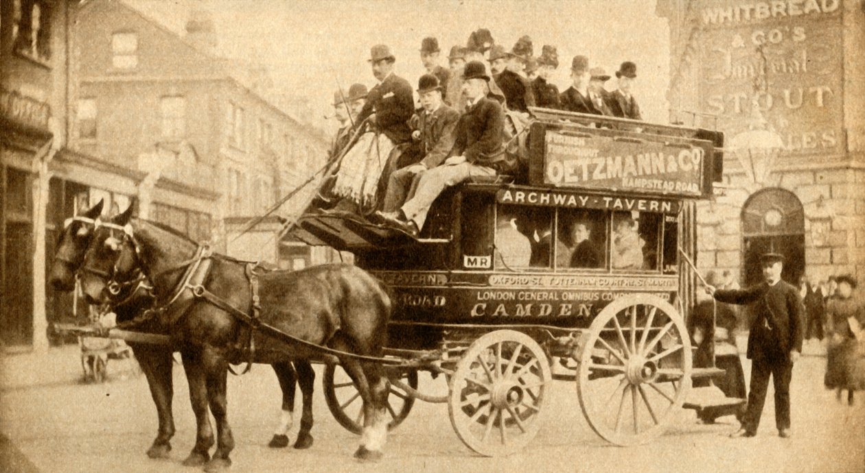 Der Knifeboard-Bus, 1900, 1933 von A Moull